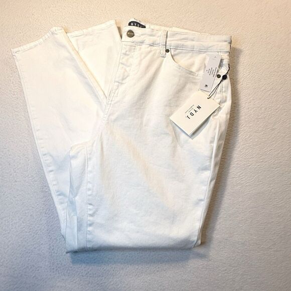 NYDJ Ami Skinny Jeans White Size 14 NWT Lift Tuck High Rise Soft - Picture 4 of 16